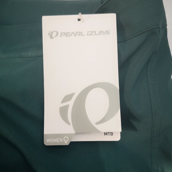 NWT Pearl Izumi Ladies Size 6 Green w/ Black Water Resistant Canyon Shorts - Picture 5 of 15